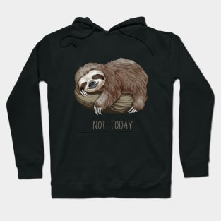 NOT TODAY SLOTH Hoodie